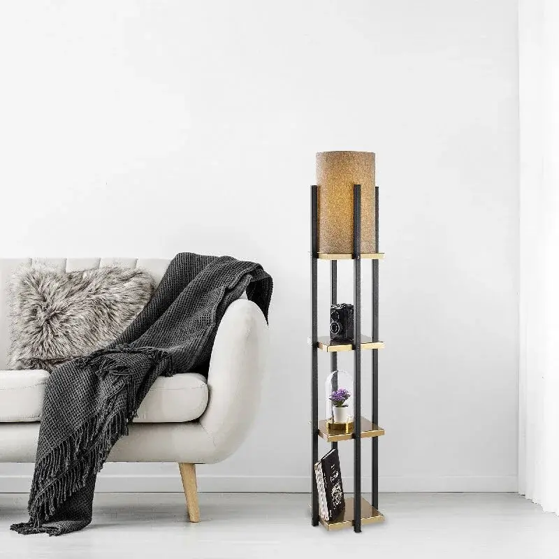 Aydinlatmadunyam Lambader BlackGold Shelflamp-7116