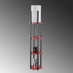 Aydinlatmadunyam Lambader BlackRed Shelflamp-7117