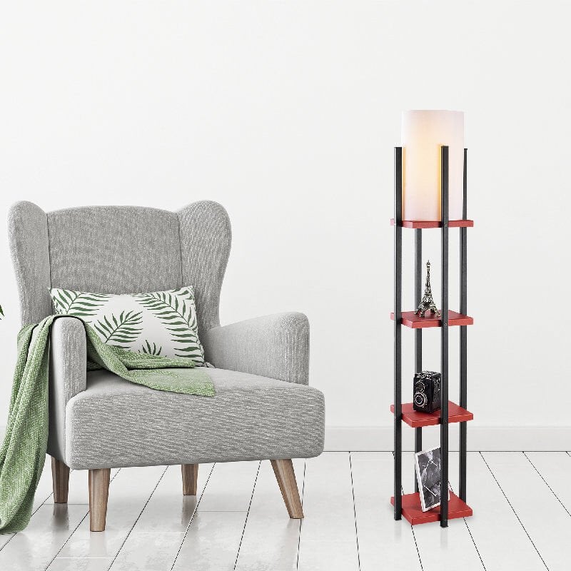 Aydinlatmadunyam Lambader BlackRed Shelflamp-7117