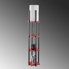 Aydinlatmadunyam Lambader BlackRed Shelflamp-7117