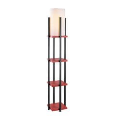 Aydinlatmadunyam Lambader BlackRed Shelflamp-7117