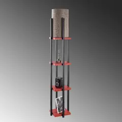 Aydinlatmadunyam Lambader BlackRed Shelflamp-7118