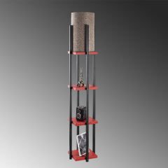 Aydinlatmadunyam Lambader BlackRed Shelflamp-7118