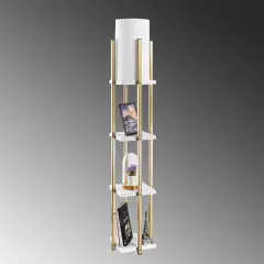 Aydinlatmadunyam Lambader WhiteGold Shelflamp-7119