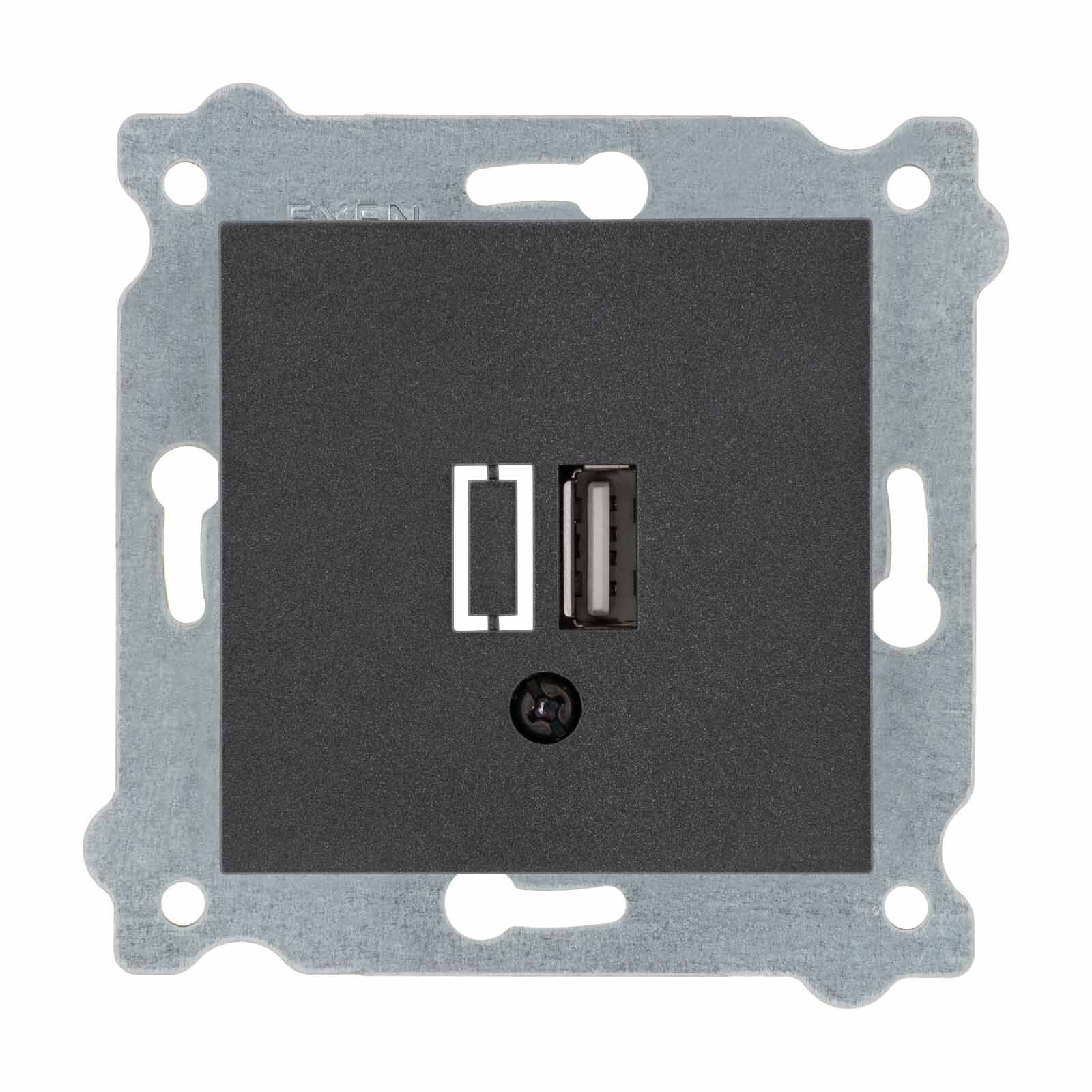 Exen Antrasit Modül+Kapak  Usb Sarj Prizi