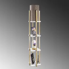 Aydinlatmadunyam Lambader WhiteGold Shelflamp-7120
