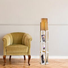 Aydinlatmadunyam Lambader WhiteGold Shelflamp-7120