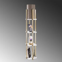 Aydinlatmadunyam Lambader WhiteGold Shelflamp-7120