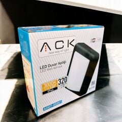 ACK 4W Led Duvar Apliği Siyah 3000K Ip44 AH07-05001