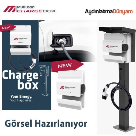 Mutlusan RFID 22KW Soketli 380V Enerji Girişli Araç Şarj Cihazı -MTS-001 191 022011 00 00
