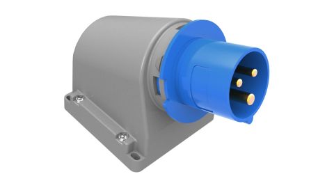 Bemis  3/16A. 90° Eğik Duvar Fiş IP44 BC1-1403-2236