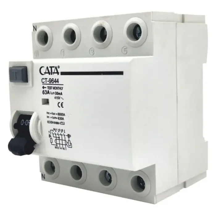 Cata Ct-9644 63 Amper Kaçak Akım Rölesi (30Ma /Trifaze/6 Ka)