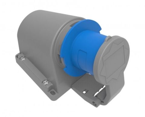Bemis  3/16A. 90° Eğik Duvar Fiş (Yaylı Kapaklı) IP44 BC1-1403-2235
