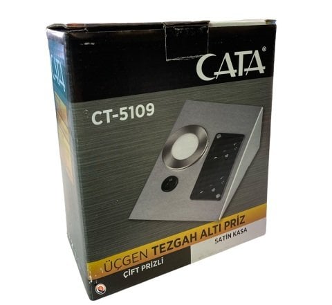 Tezgah Altı Çift Prizli Aydınlatma Beyaz Işık CT-5109 Cata