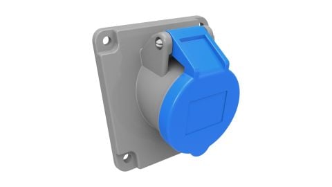 Bemis  3/16A. 45° Eğik Makine Priz IP44 BC1-1403-2420