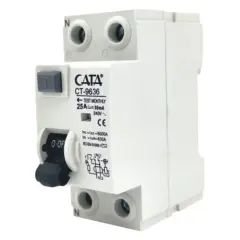 Cata Ct-9648 25 Amper Kaçak Akım Rölesi (30Ma/Monofaze/6 Ka)