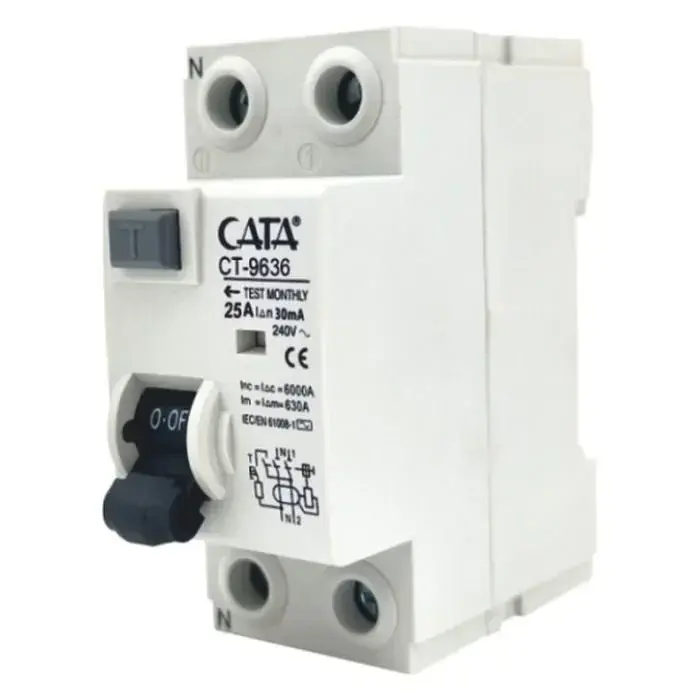 Cata Ct-9648 25 Amper Kaçak Akım Rölesi (30Ma/Monofaze/6 Ka)