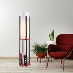 Aydinlatmadunyam Lambader BlackRed Shelflamp-7131