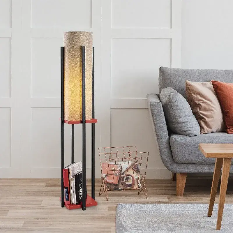 Aydinlatmadunyam Lambader BlackRed Shelflamp-7132
