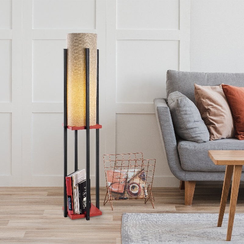 Aydinlatmadunyam Lambader BlackRed Shelflamp-7132