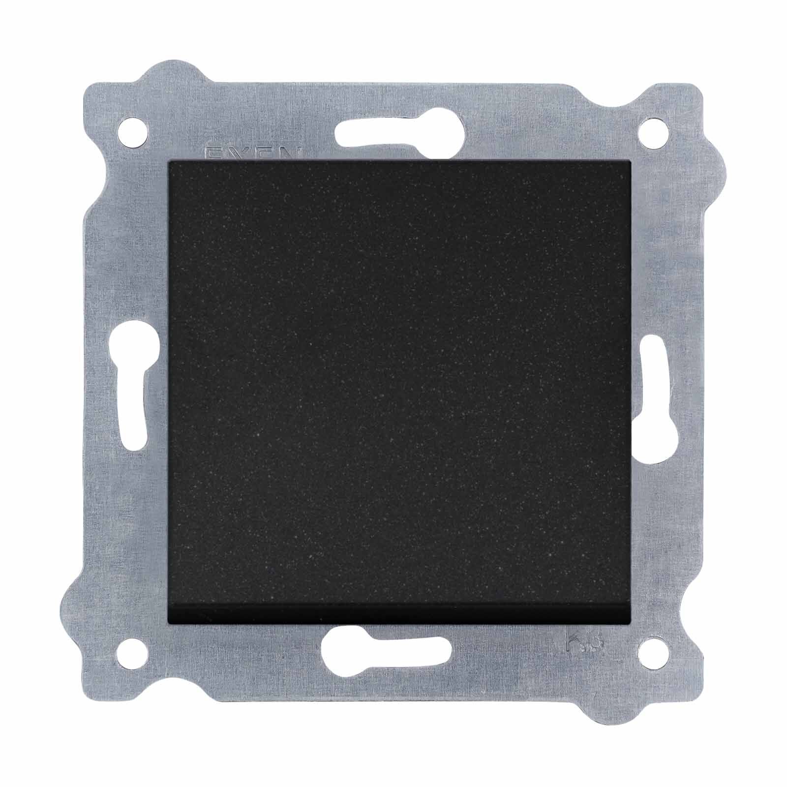 Exen Metalik Siyah Modül+Kapak  Anahtar