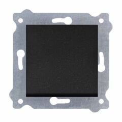 Exen Metalik Siyah Modül+Kapak  Anahtar