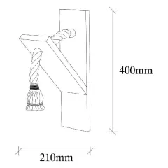 Aydinlatmadunyam Aplik Wooden Erebos-115