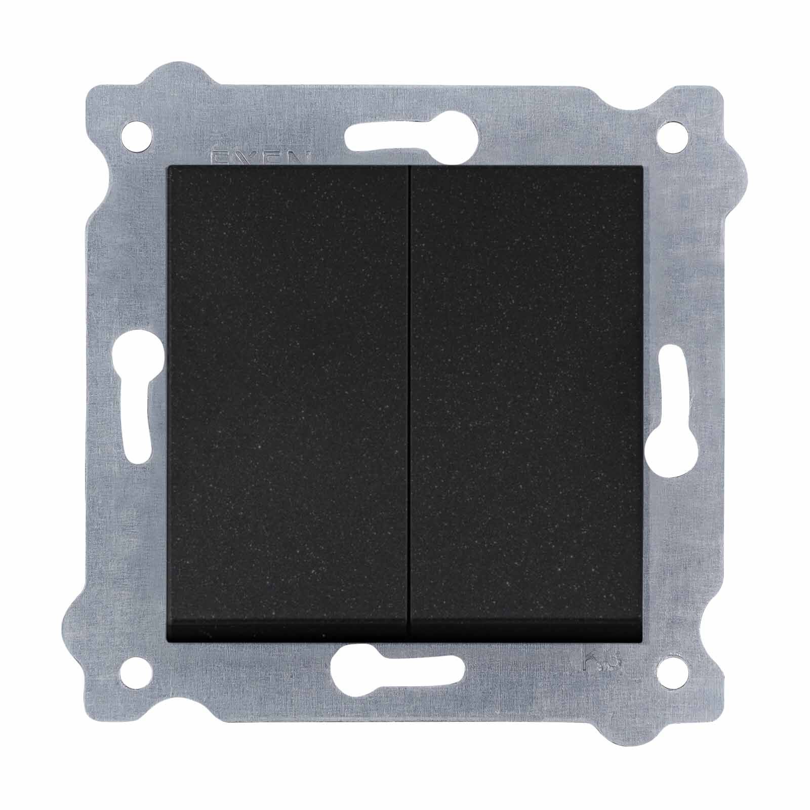 Exen Metalik Siyah Modül+Kapak  Komütatör