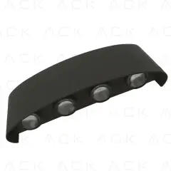 ACK 8*1W / Smd Chıp / Siyah Aplik / 3000K / Ip54 /Skd Full Set Includes Screw/Sıze : L221*H80*W48 AH07-07301
