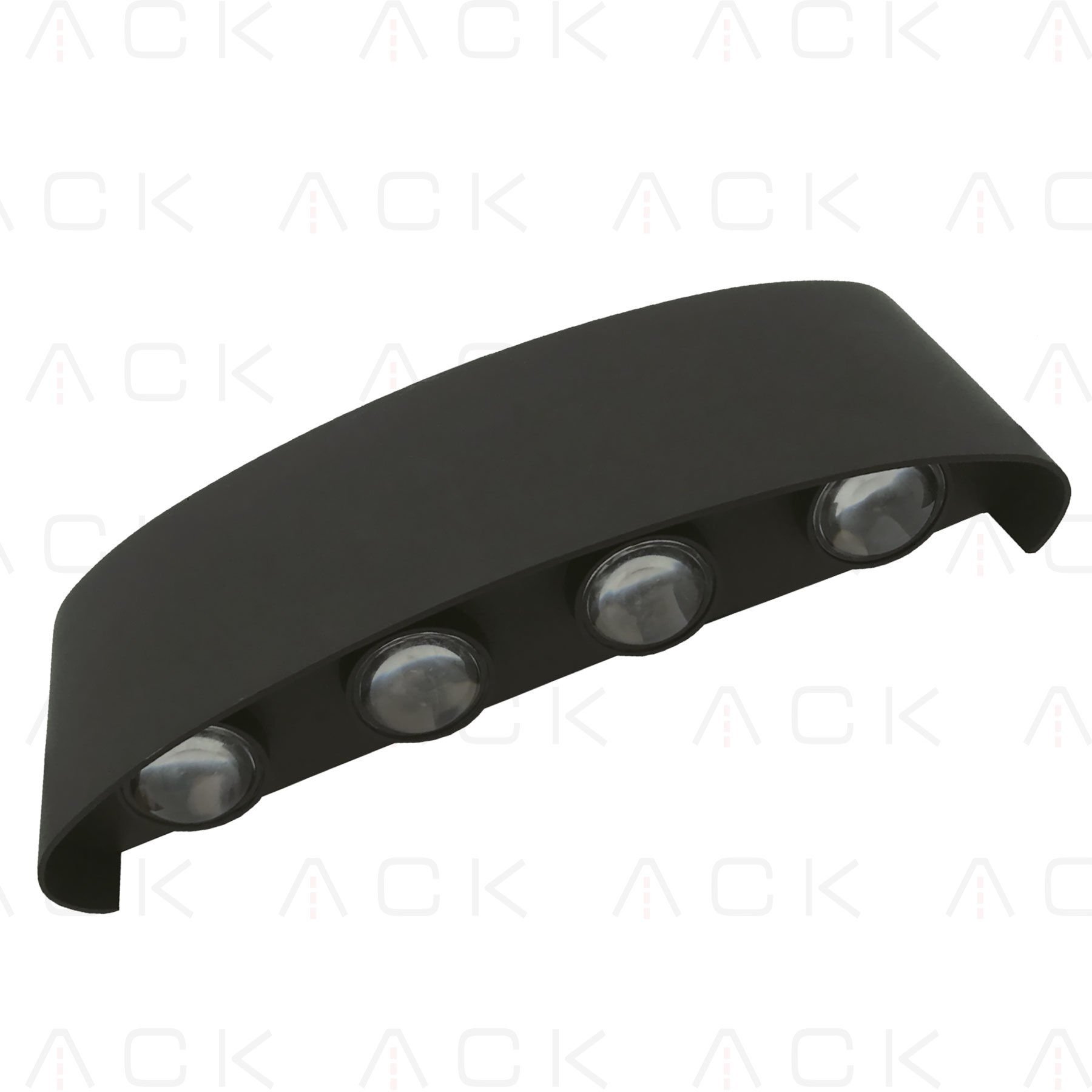 ACK 8*1W / Smd Chıp / Siyah Aplik / 3000K / Ip54 /Skd Full Set Includes Screw/Sıze : L221*H80*W48 AH07-07301