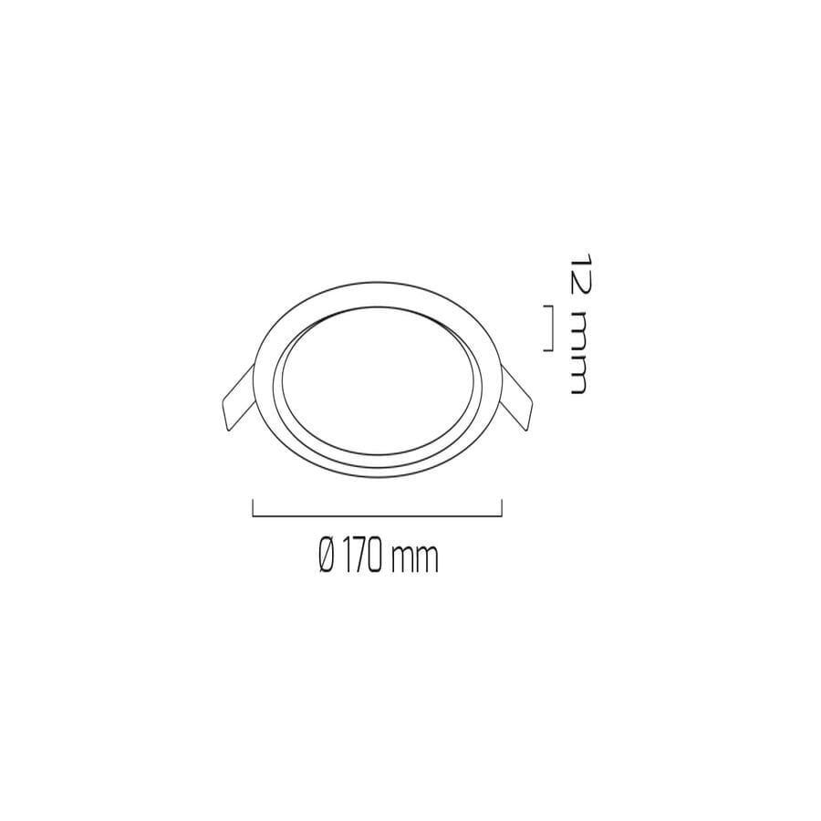 Goya Gy 1758 Beyaz Kasa 12W 4000K Slim Led Panel