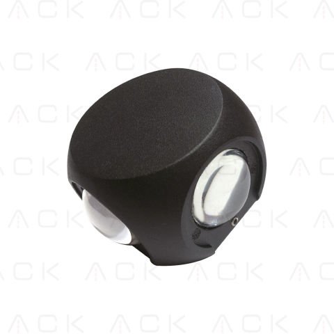 ACK 4*1W / Smd Chıp / Siyah Aplik / 3000K / Ip54 / Skd Full Set Includes Screw/Sıze: 60Mm AH07-07401