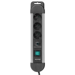 S-Link Swapp Spgks03 1.5M 3G1.5Mm2 900 Joule 3Lü Akim Kor. Gri Priz Çoklayici