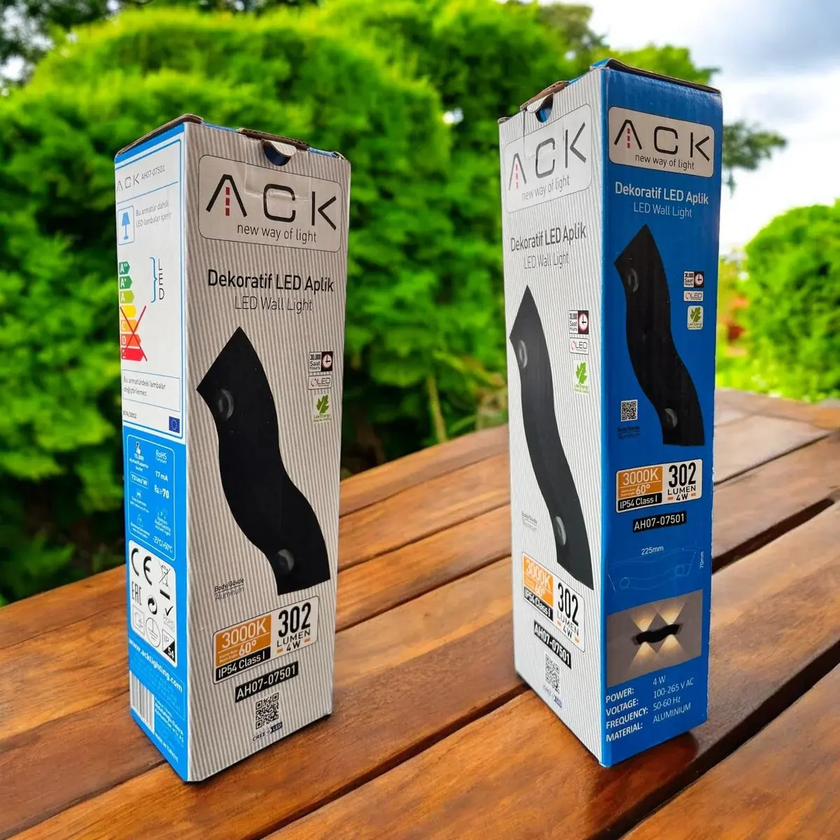 Ack AH07-07501 4W 3000K Günışığı Çift Taraflı Dekoratif Led Duvar Apliği en uygun fiyatlı satıcı
