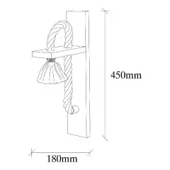 Aydinlatmadunyam Aplik Wooden Erebos-117