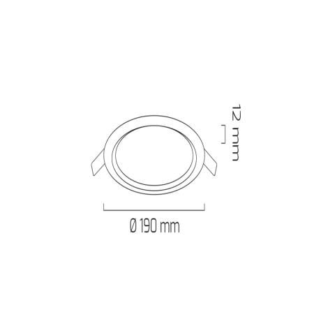 Goya Gy 1768 Beyaz Kasa 15W 3000K Slim Led Panel