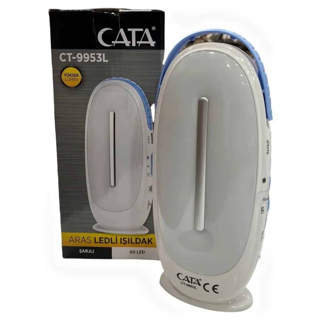 Cata Aras 60 Ledli Işıldak CT-9953 Dimmerli Beyaz Işık