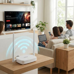 Everest Ewr-301 Kablosuz-N Wps + Wisp+Wds 300 Mbps Repeater+Access Point+Bridge Kablosuz Router