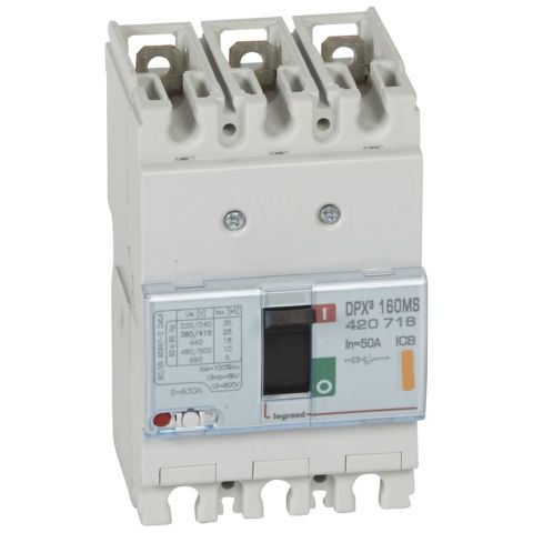Legrand  DPX³160 Manyetik Şalter 3P 50A 25kA LEG-420716