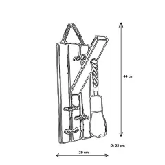 Aydinlatmadunyam Aplik Walnut Erebos-Ht106