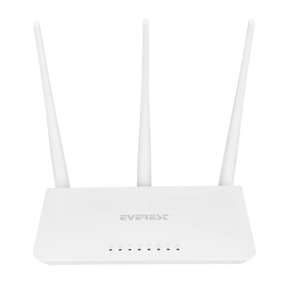 Everest Ewr-F303 300Mbps 2.4Ghz 3X 5Dbi Anten 1X Wan 3X Lan Repeater+Ap+Wisp Destekli Wireless Router