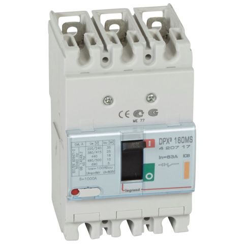 Legrand  DPX³160 Manyetik Şalter 3P 63A 25kA LEG-420717