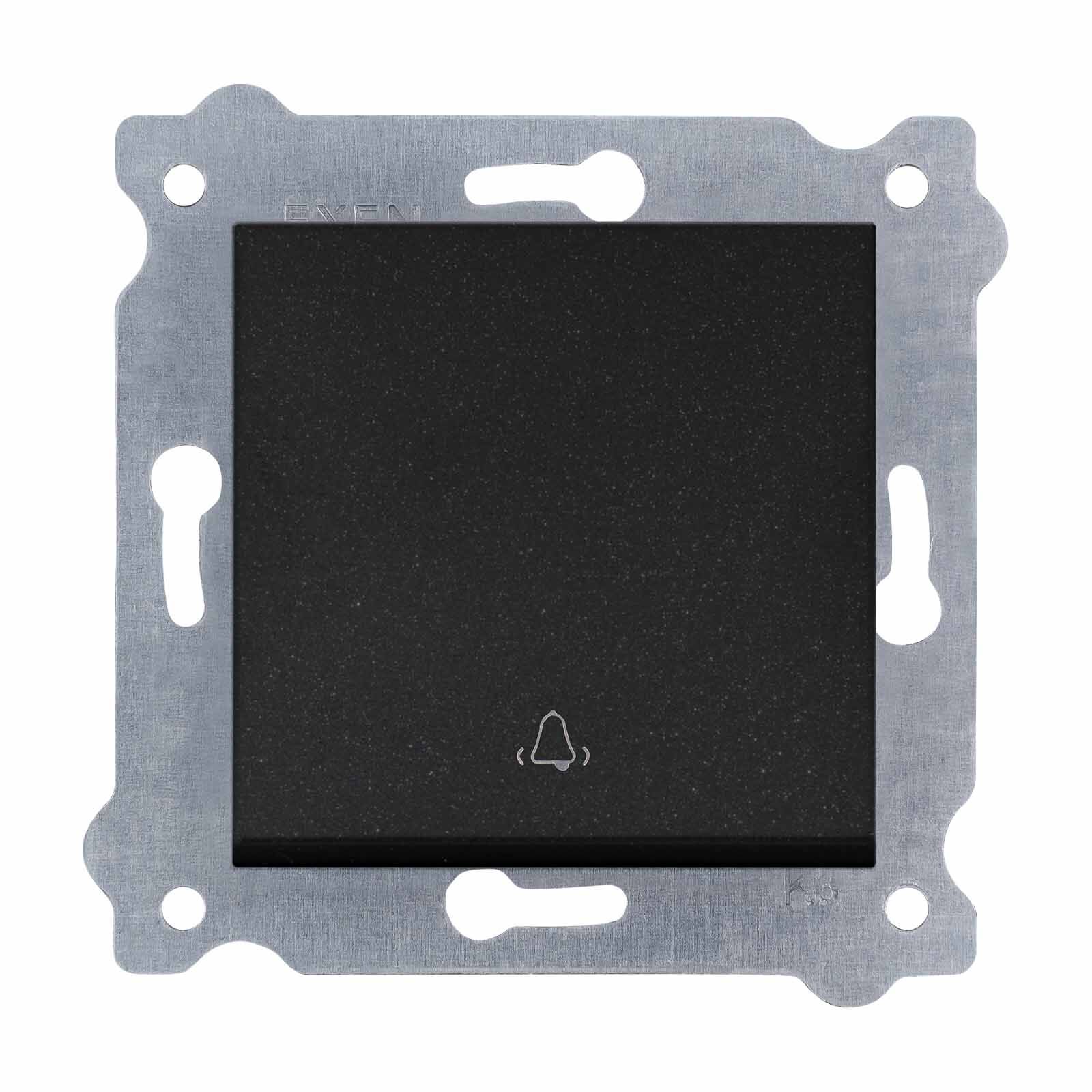 Exen Metalik Siyah Modül+Kapak  Kapi Zil Anahtari