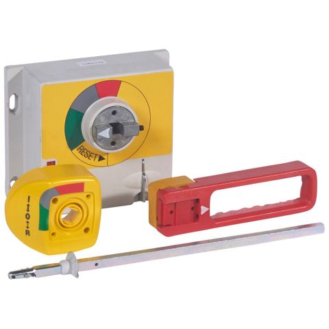 Legrand  DPX³ 1600 pano kapağına monte dönen kumanda kolu sarı kırmızı LEG-026284