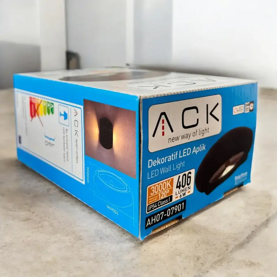 Ack AH07-07901 2x3W 3000K Günışığı Çift Taraflı Dekoratif Led Duvar Apliği