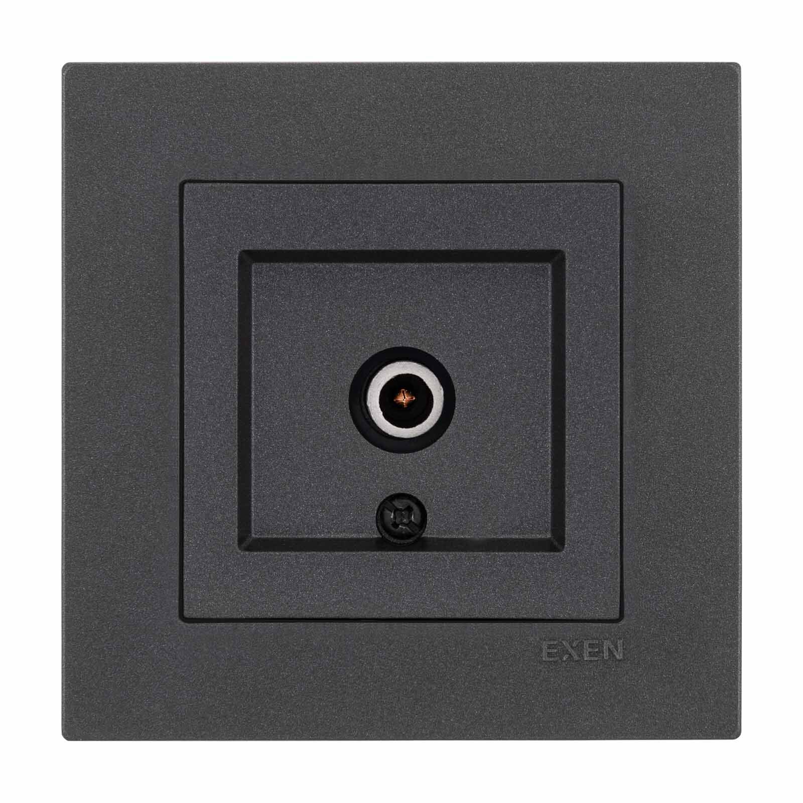 Exen Karell Antrasit Tv Priz Ekranli Sonlu Komple Takim