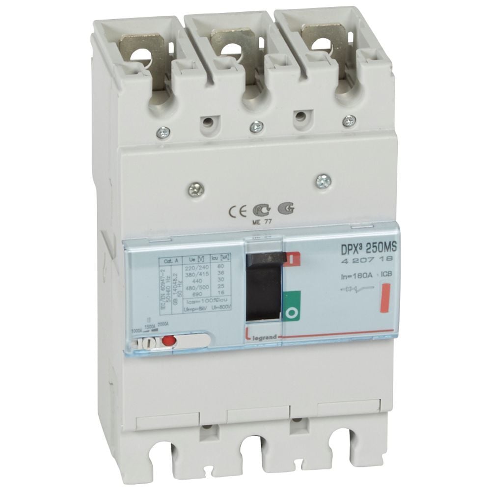 Legrand  DPX³250 Manyetik Şalter 3P 160A 36kA LEG-420719