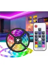 Aydinlatma Dünyam 5mt Serit RGB ŞERİT LED İç MekanAnimasyonlu Kumandali SET