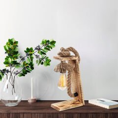 Aydinlatmadunyam Masa Lambasi BrownGold Erebos-Kn13