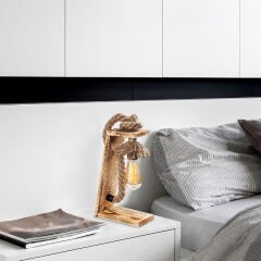 Aydinlatmadunyam Masa Lambasi BrownGold Erebos-Kn13